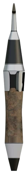 Fluoride application dental tool — back view