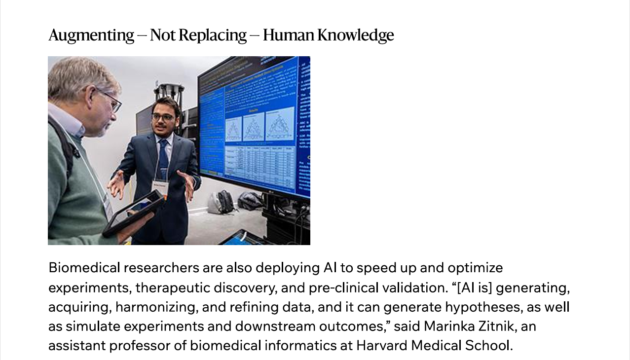 Harvard Dental School magazine article — Augmenting, Not Replacing, Human Knowledge